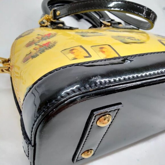 (R724) Louis Vuitton Hand Bag Alma BB Yellow Vernis - Picture 6 of 13